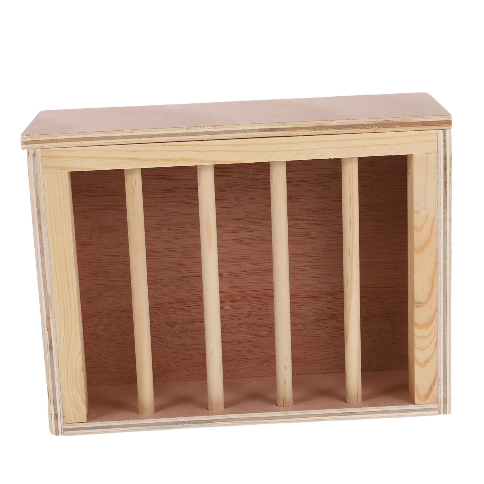 SUPVOX Râtelier à Foin pour Lapins et Cochons Distributeur de Foin Bois Naturel Support Mangeoire pour Cage à Petits Animaux