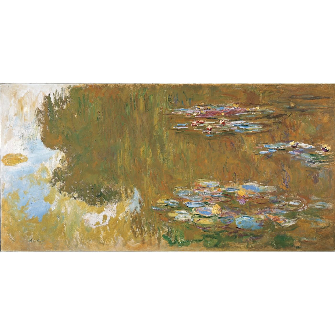 Impression musée Monet L'étang aux nénuphars aux encres d'archives