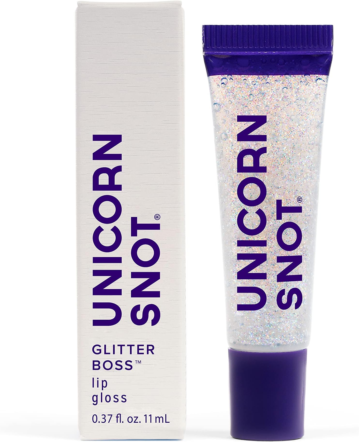 Unicorn Snot Pixie Approved Vegan and Cruelty Free Glitter Lip Gloss in Holographic Silver