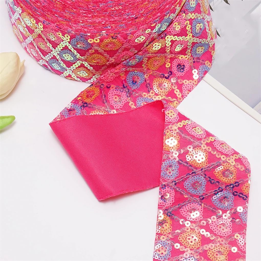 3 Inch 75Mm 25 Yards Roll Sequin Velvet Ribbon DIY Holiday Hair Bow Sequin Material Handmade Deco Accessories