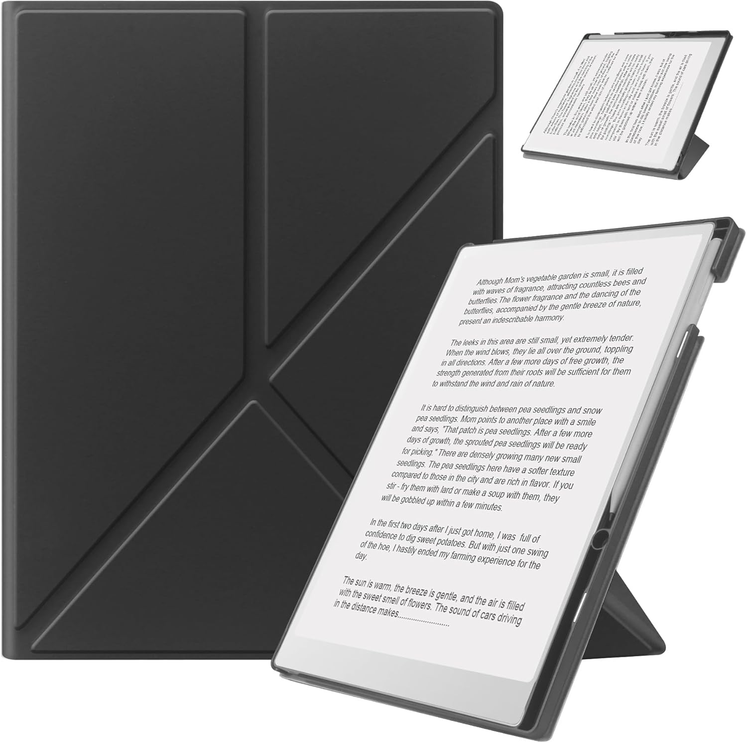 Case for Remarkable Paper Pro 11.8” (2024 Released), with Stable Folding Stand Design and Pen Pocket, fit Remarkable Paper Tablet with 11.8” Color Display,Auto Sleep/Wake,Black