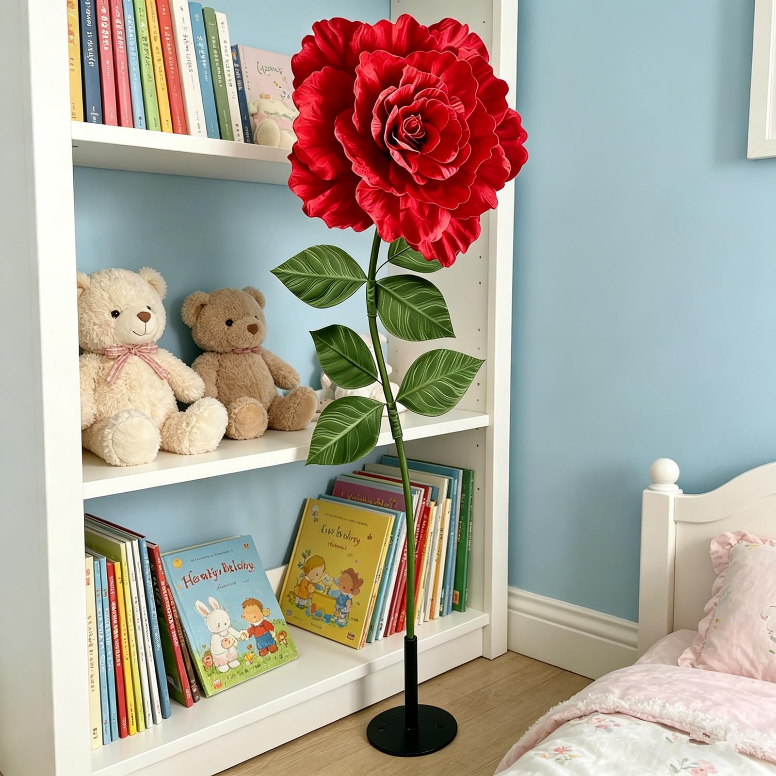 YUANXIN Rosa Artificiale Gigante da 165 cm, Rose Finte Lavorate a Mano, Regalo Creativo per San Valentino, Festa della Mamma e Matrimoni, Ideale per Decorazioni di Nozze