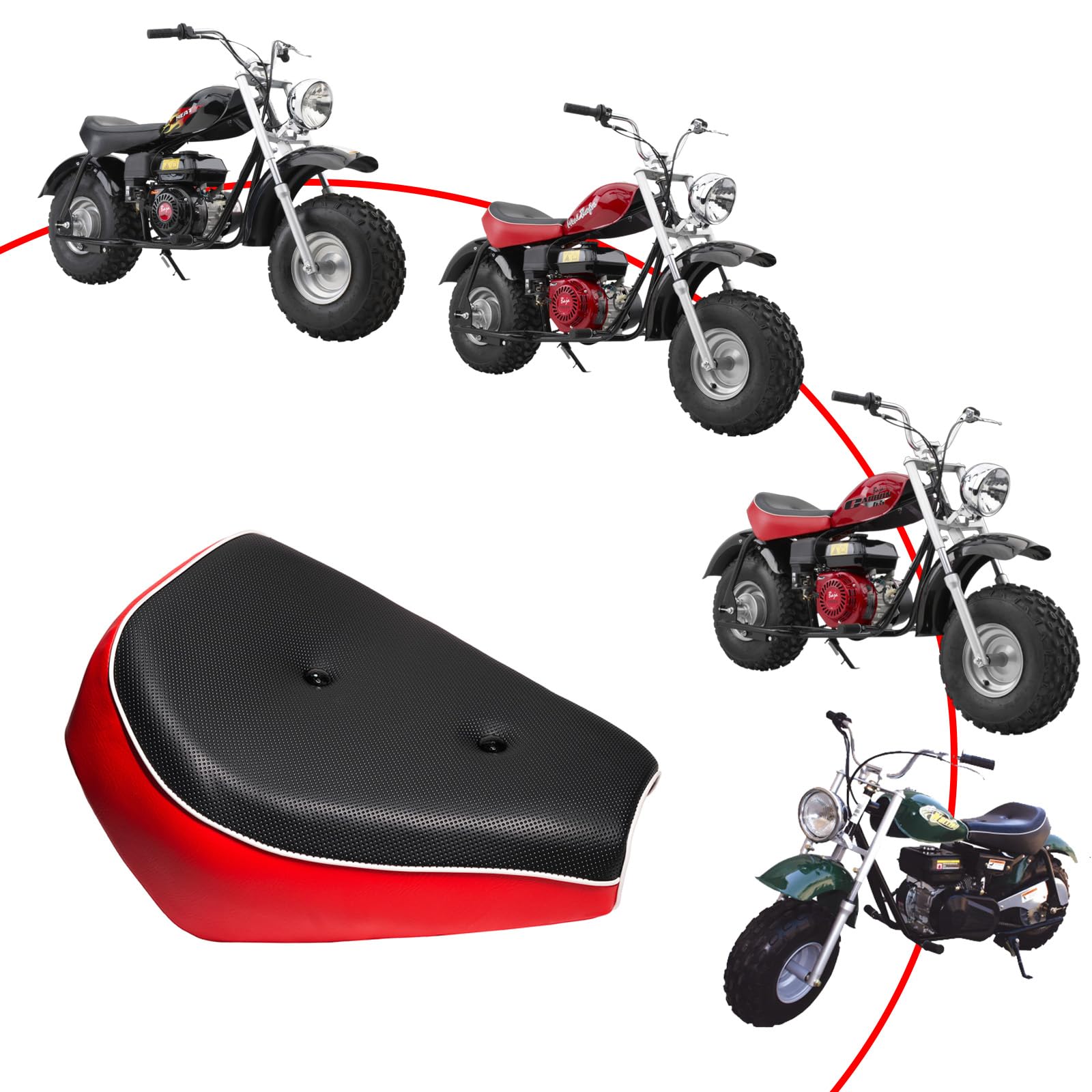 JMCHstore Upgraded Mini Bike Seat For Massimo TrailMaster - View #3