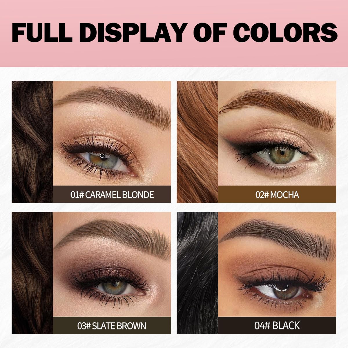 Microblading Eyebrow Pencil, Anglicolor Natural Shaping Outlining Filling Eyebrow Pen for Women Easy to Color - Image 2