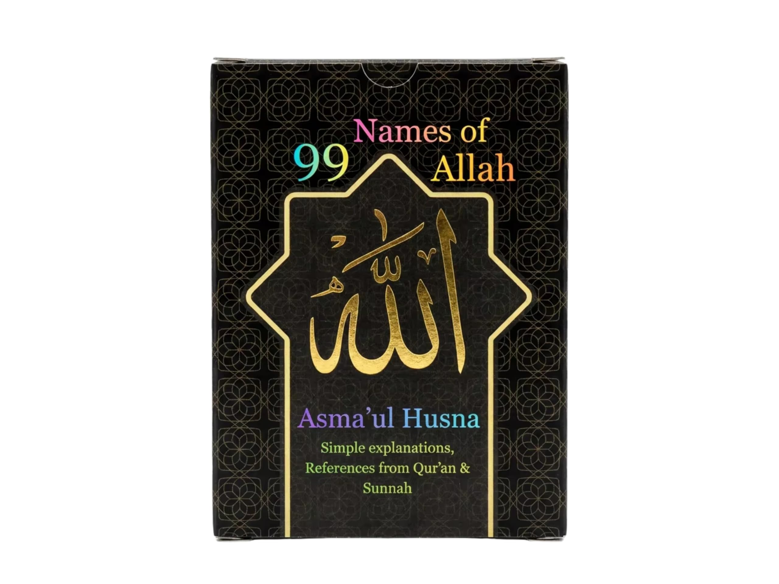 99 Names of Allah Flash Cards – Asma ul Husna Islamic Learning Cards for Kids & Adults – Arabic, English & Meaning – Muslim Educational Study & Gift Deck
