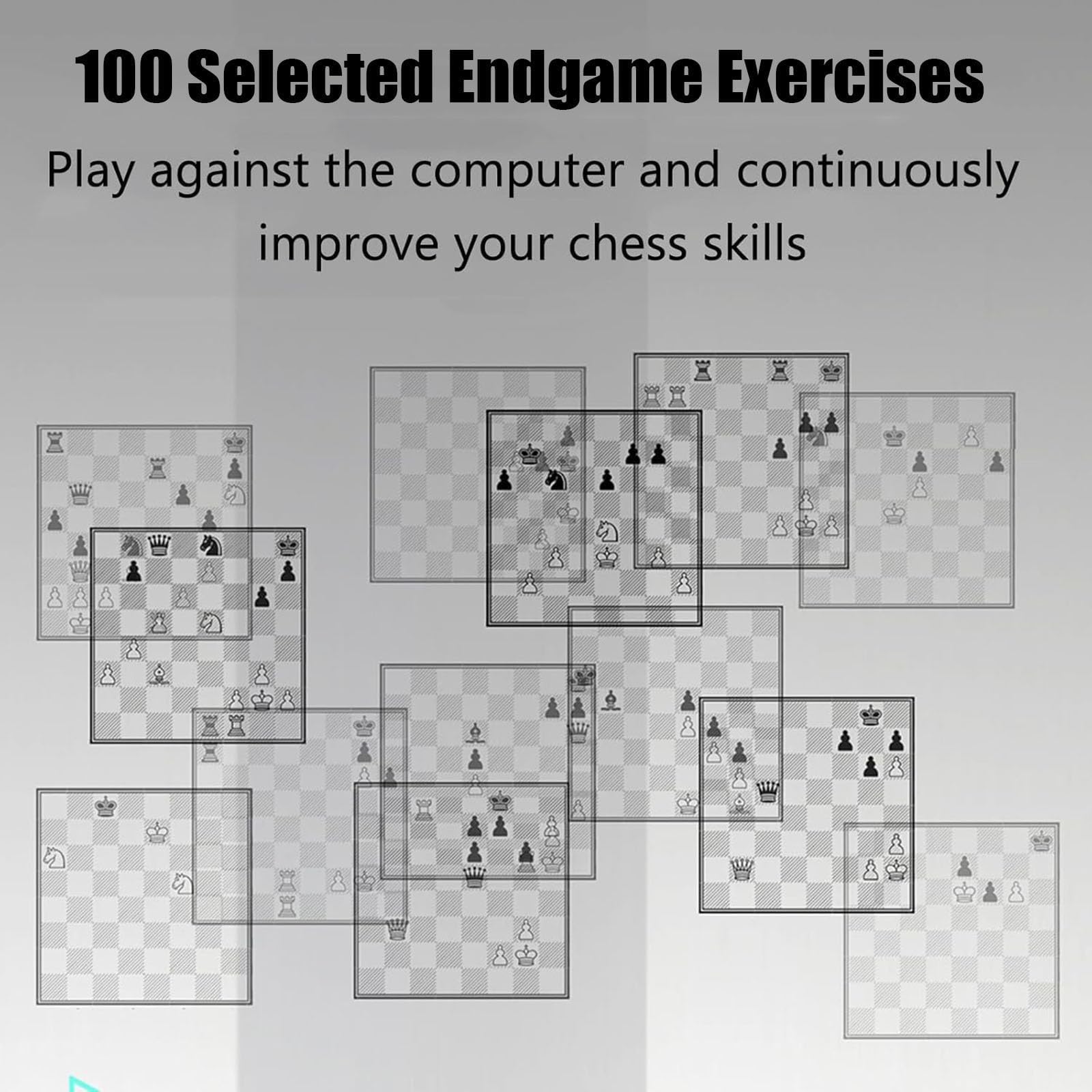 Tablero de ajedrez electrónico con pantalla inteligente, más de 30 niveles de dificultad, no requiere red para juegos familiares y de dos jugadores