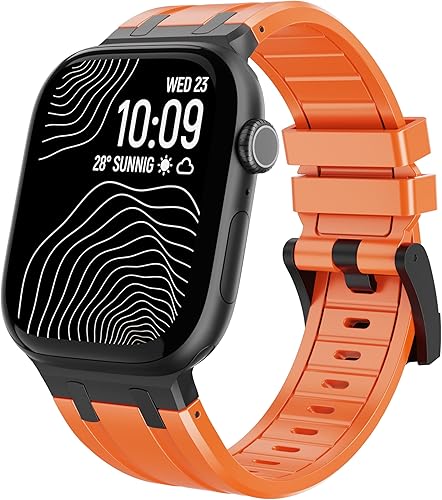 Miniatura 14 de Raycarrey AP - Correas deportivas de lujo para Apple Watch Band Ultra 3/2/1 1.929 in 1.811 in 1.772 in 1.732 in 1.654 in 1.614 in 1.575 in 1.496 in