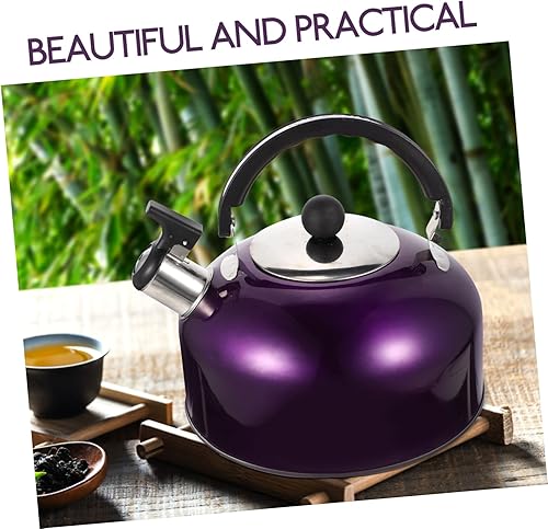 Miniatura 8 de Angoily Hervidor de agua eléctrico de acero inoxidable, tetera, tetera, tetera, tetera, tetera, hervidor de agua eléctrico, tetera para estufa,