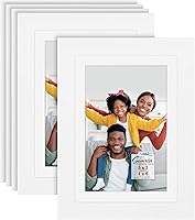 Vista 12 de Icona Bay - Marcos de fotos de 5 x 7 a 4 x 6 - Negro, paquete de 5 - Compuesto de madera maciza pintada de una pieza, juego moderno de granja