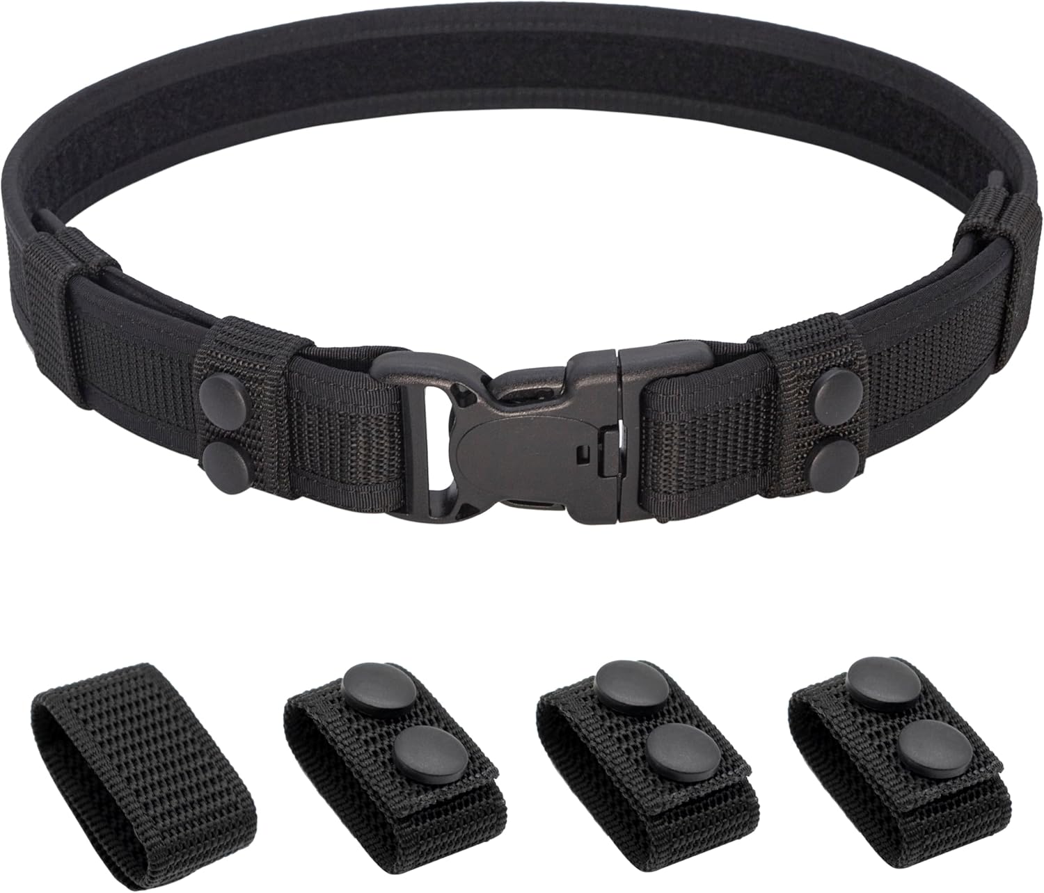 1.5" Duty Belt with Loop Liner + 4 Keepers XXXL(48"-52")