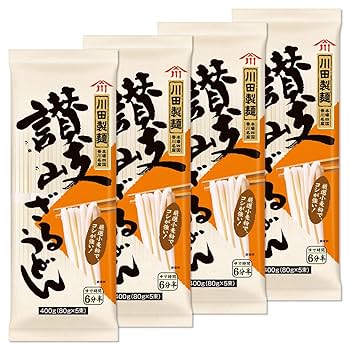Amazon.co.jp: 川田製麺 讃岐ざるうどん 400g×4個 : 食品・飲料