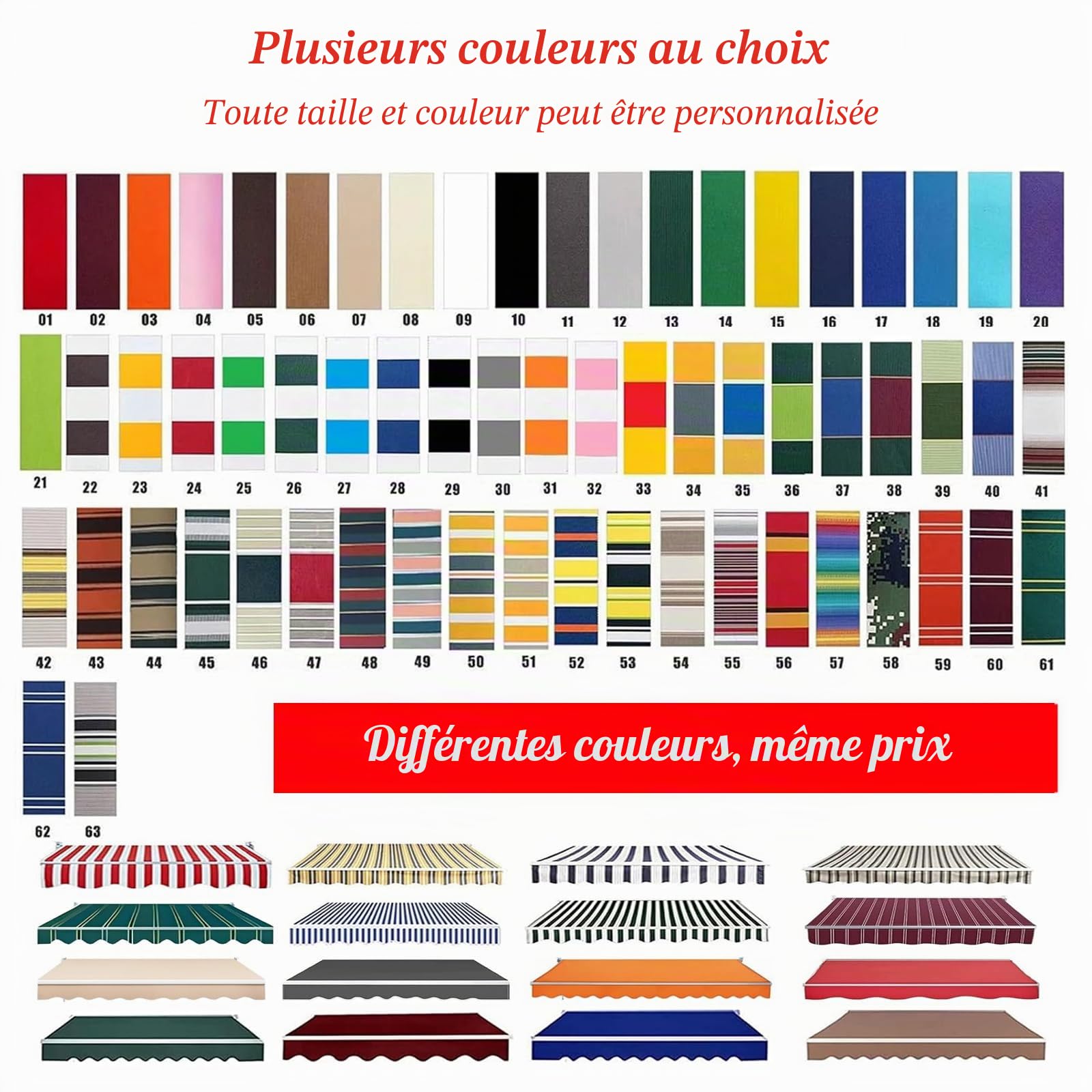Store banne rétractable Manuel en Tissu pour terrasse, Pare-Soleil d'extérieur, Protection UV, imperméable, pour terrasse et Cour (Dimensions : 4 x 2 m, Couleur : Gris foncé)