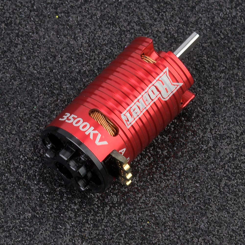Motor RC, Cohete Mini-Z 3500KV Motor sin escobillas de 2 con Motor de Alto par de 2 y 3 Ranuras para 1/24 1/28 Modelo de Coche RC