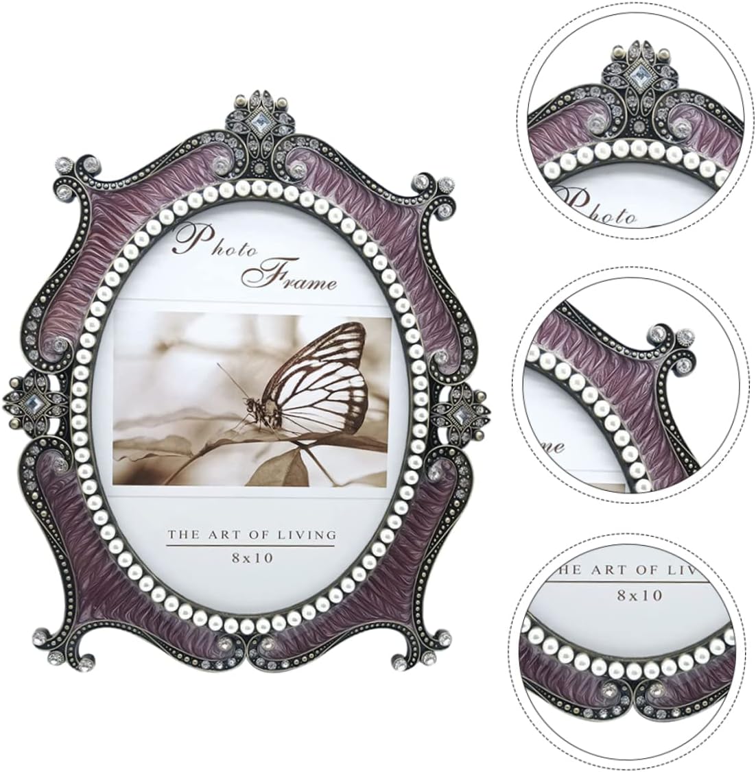 クラシックなヨーロッパスタイルのフォトフレーム メタルフォトフレーム 記念日 カップル ホームデコレーション