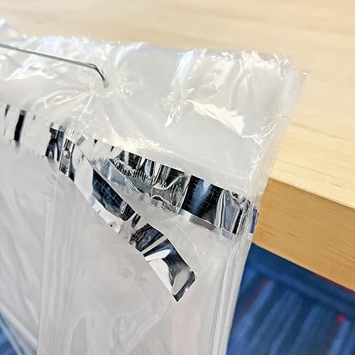 Miniatura 2 de Plymor - Bolsas de plástico para embarcar 15 fl oz con tira adhesiva permanente y advertencia de asfixia 120 x 160 in