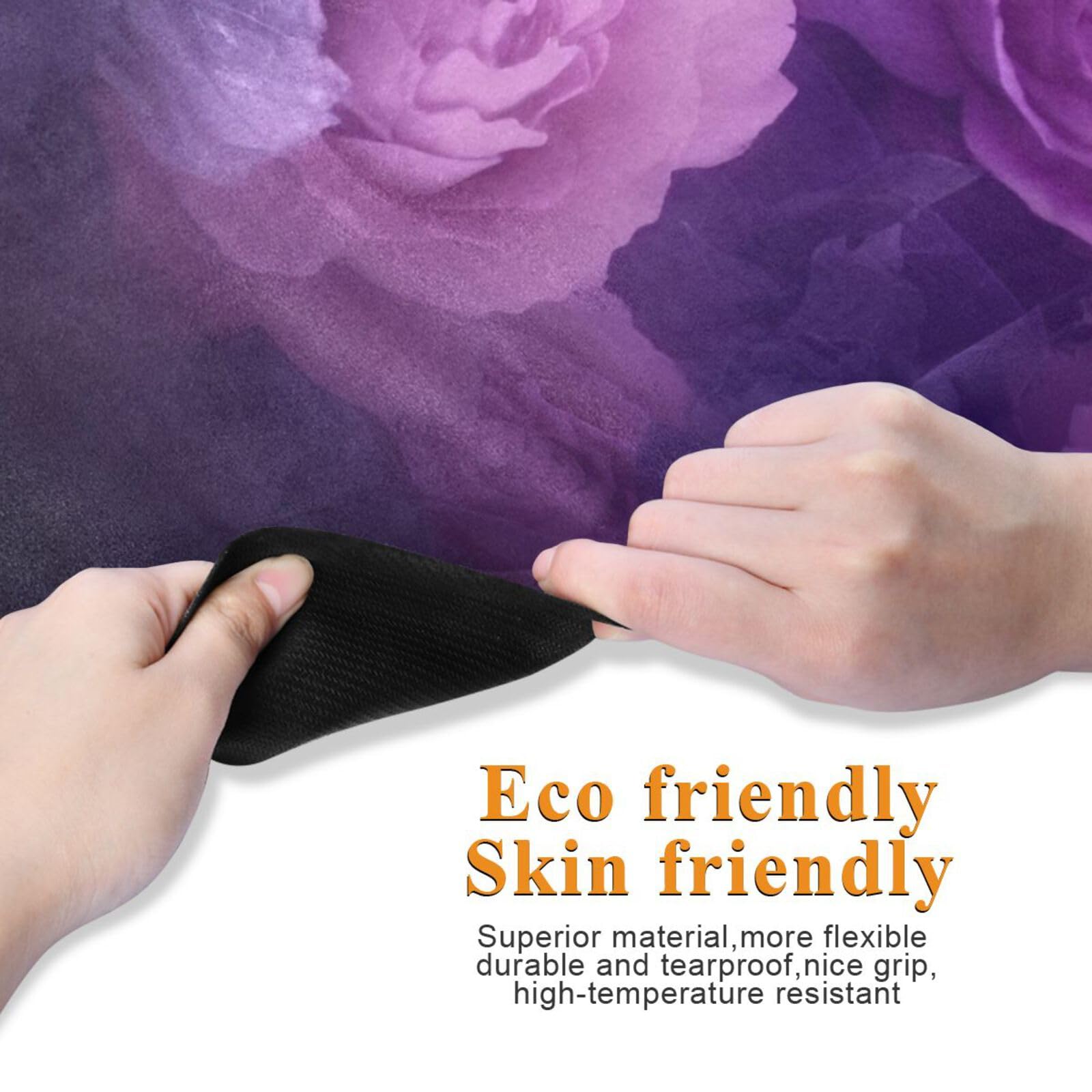 SDMKA Purple Butterfly Yoga Mat for Women Men 71