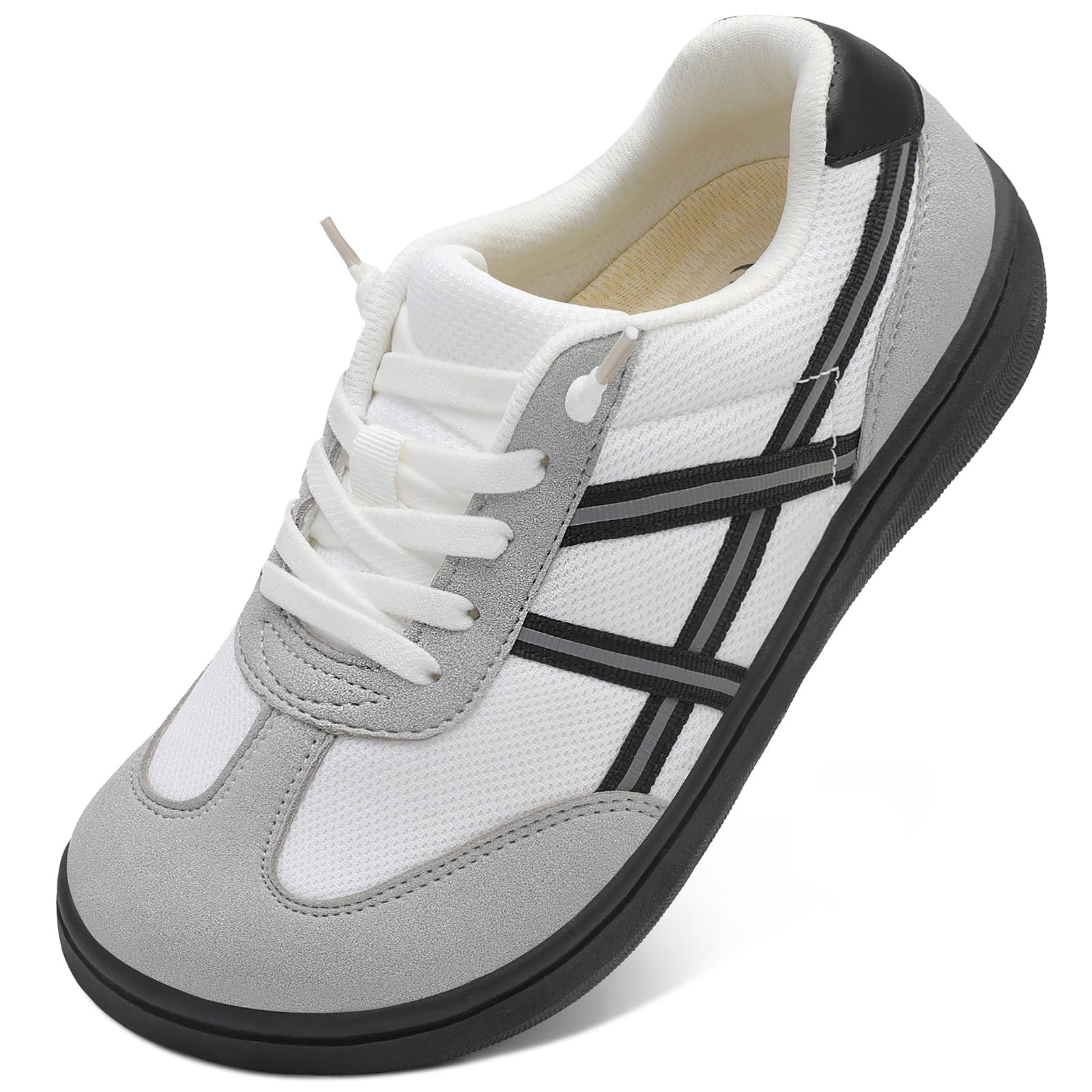 LeIsfIt Women's Barefoot Slip-On Shoes Wide Toe Box Zero Drop Casual Sneakers Non-Slip Breathable Walking Shoes for Tennis Travel & Everyday