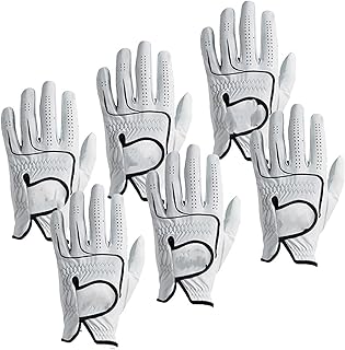 UDERUI Golf Glove,Handed Golfer 6 Pcs Soft Leather Mens Golf Gloves Left Hand Right Hand Size From Small To XXL