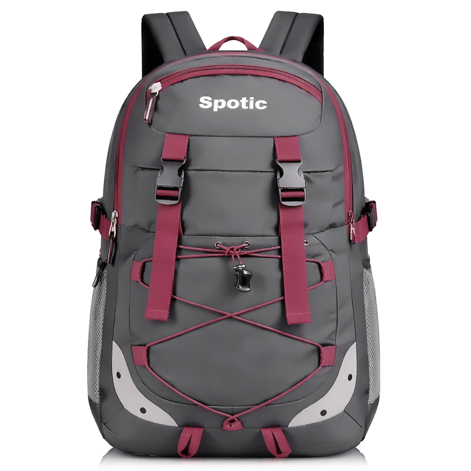 Polyester Unisex Backpack | Water-Resistant Travel & Trekking Bag | 15.6 Inch Laptop Compatible | Multi-Compartment College, Office & Hiking Backpack-image-42