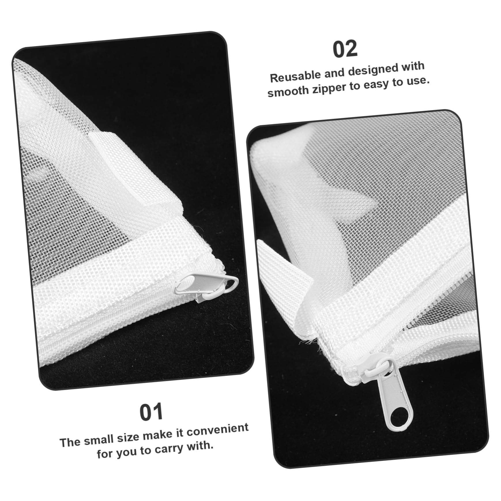 SHINEOFI Pochette Filet Haute Capacité Double Compartiment avec Fermeture Éclair Trousse Transparente pour Ranger Fournitures Scolaires