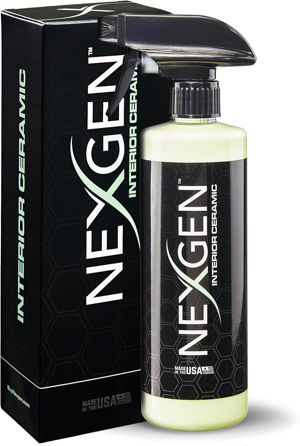 Nexgen Interior Ceramic Spray — Ultimate Interior Protection — Spray-on and Wipe-off Ceramic Coating for Hard Interior Surfaces (16 oz)
