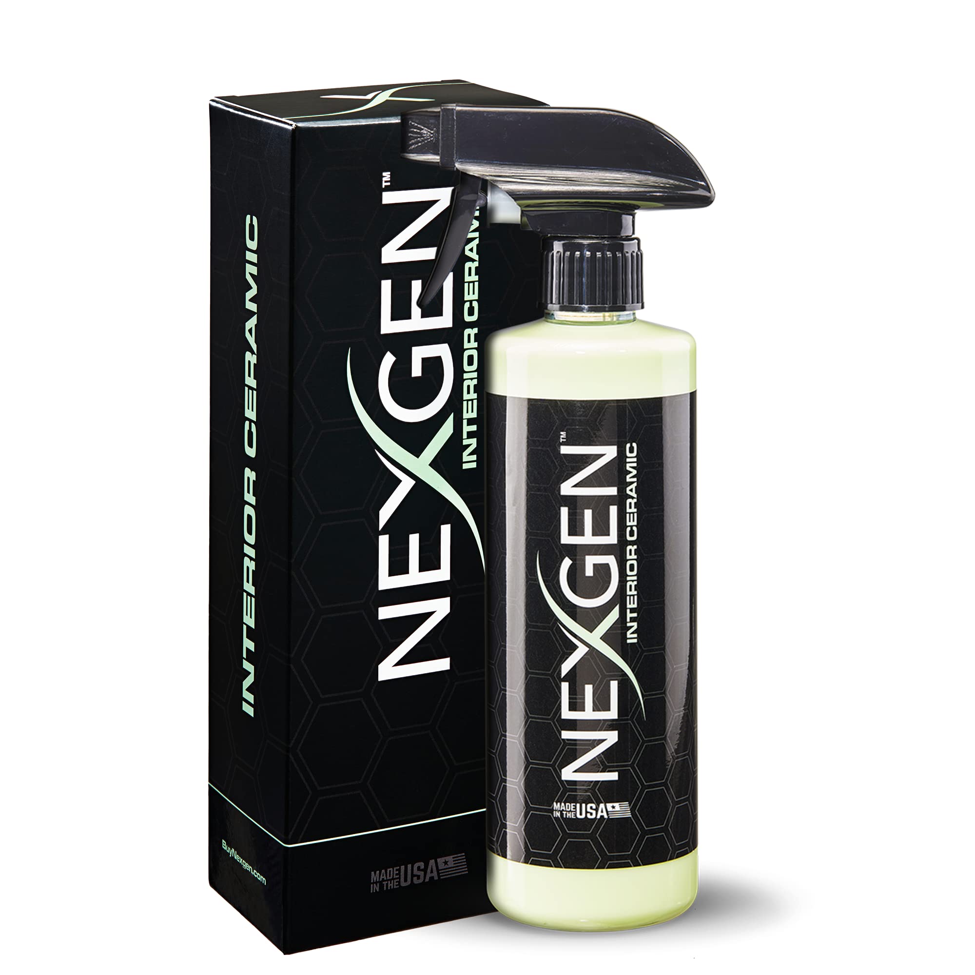 Nexgen Interior Ceramic Spray — Ultimate Interior Protection — Spray-on and Wipe-off Ceramic Coating for Hard Interior Surfaces (16 oz)