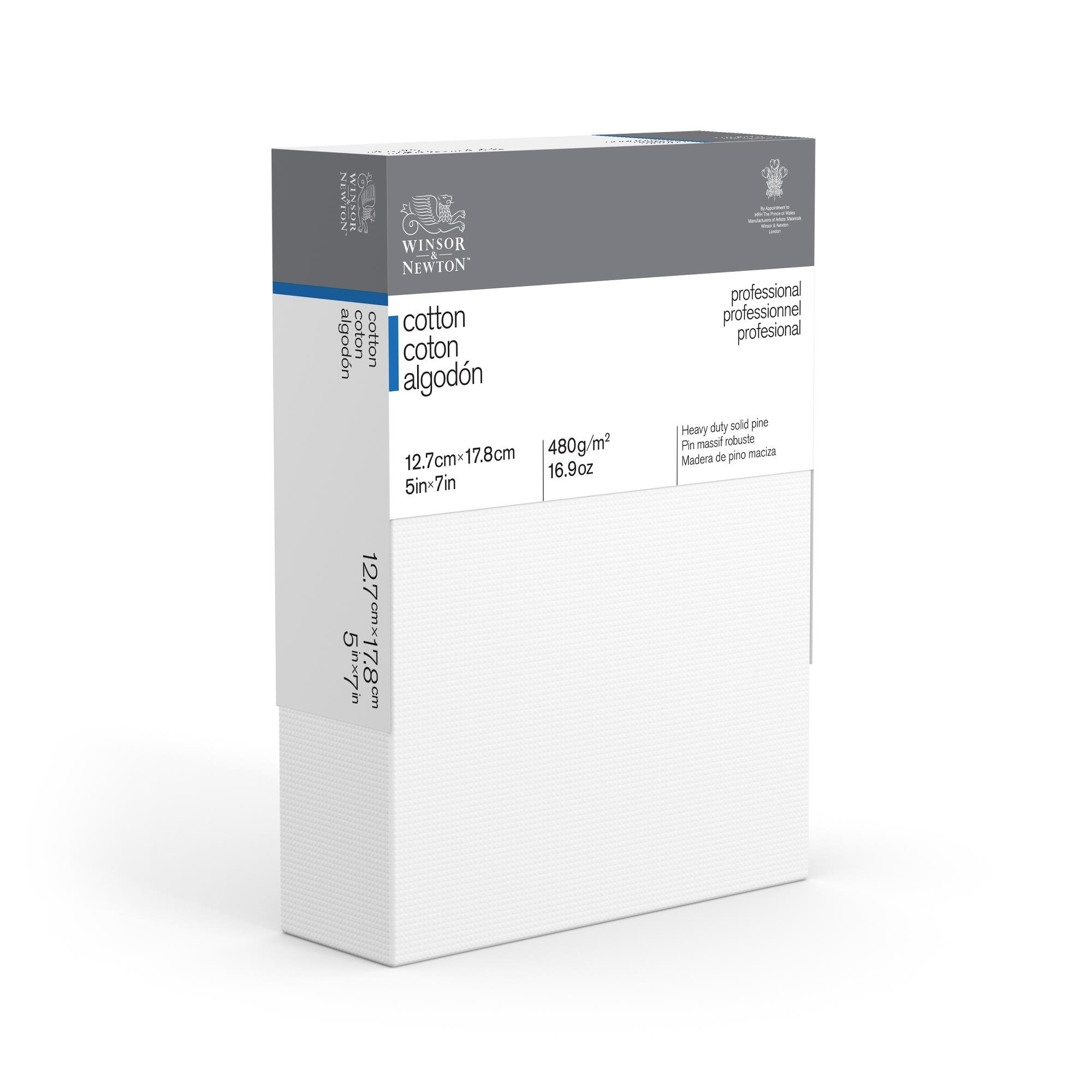 Winsor & Newton Professional Cotton Canvas, 5" x 7" Deep Edge