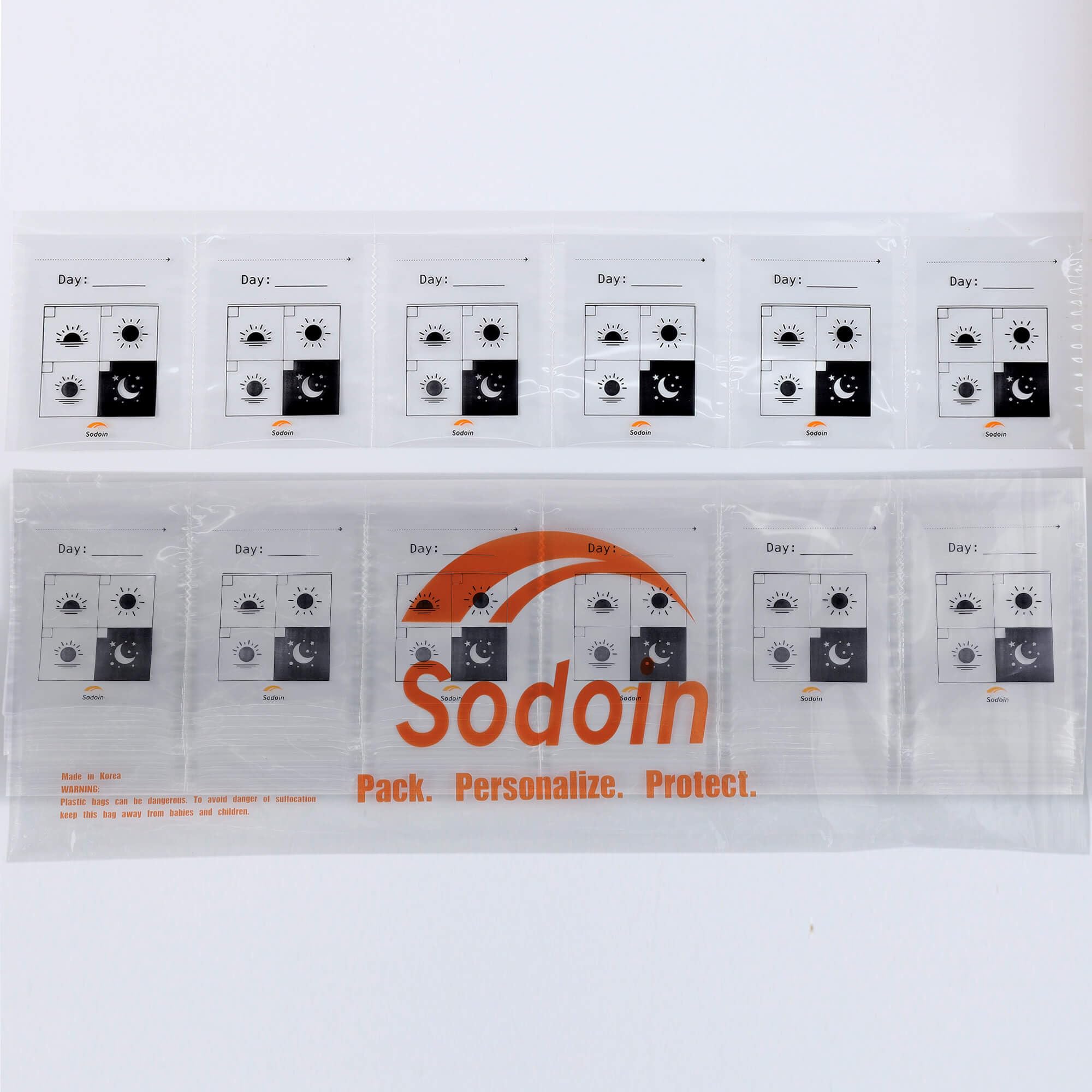 M Pill Bag - 600 Heat Seal Pill Bags - Pill Organizer Medication Aids Pill Pouch Organizer AM