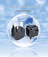 Vista 2 de Adaptador de viaje de enchufe universal 10 Uds., adaptador de viaje internacional para viajes internacionales