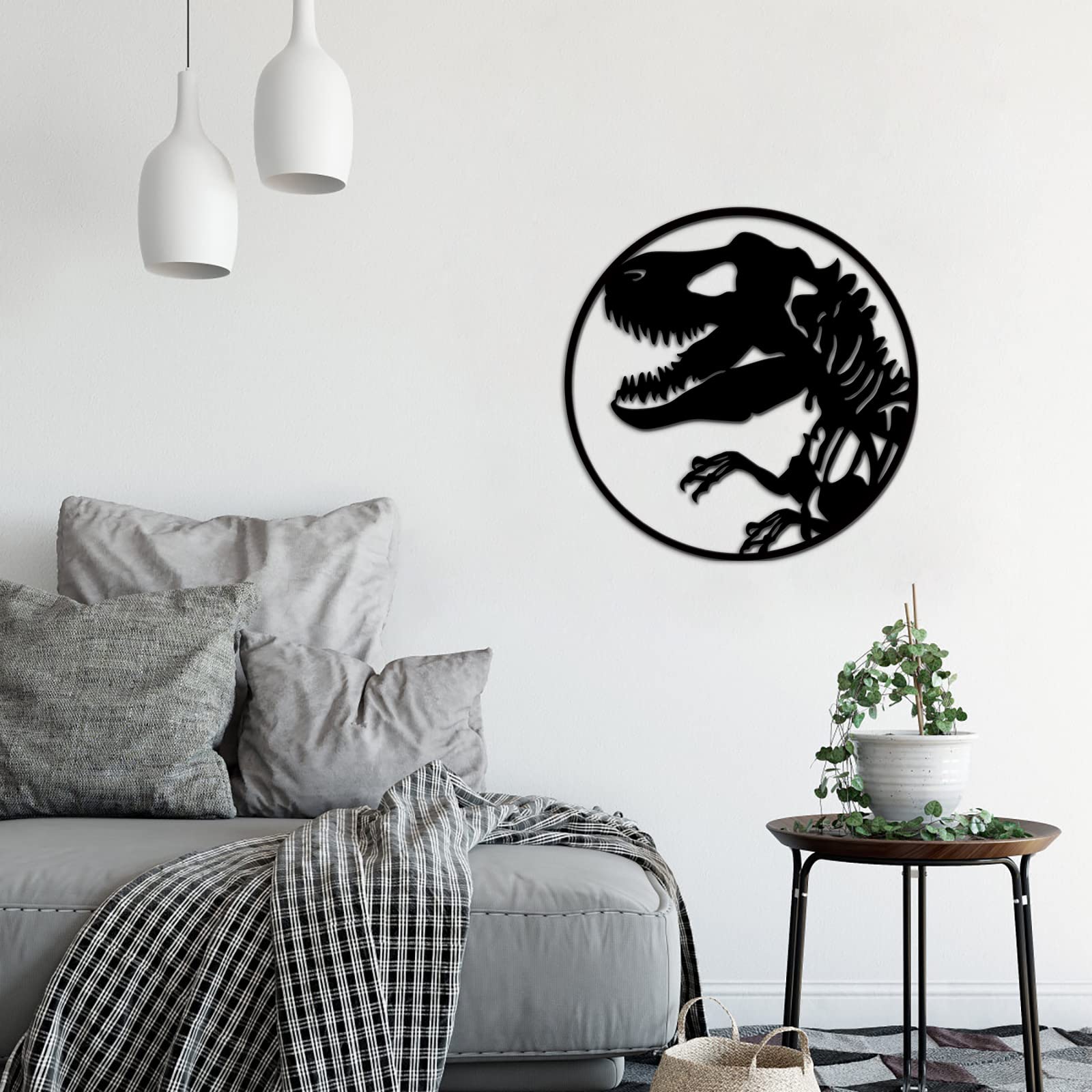 Amazon.co.jp: TiuAuiT 恐竜メタルウォールアート 動物 壁装飾