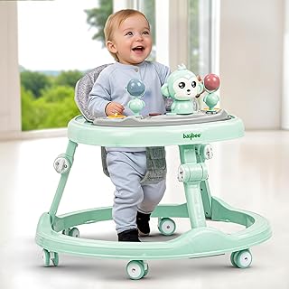 Baybee Drono Baby Walker for Kids with 4-Level Height Adjustment, Foldable Design, Food Tray & Musical Toy Bar | Round Act Price In India