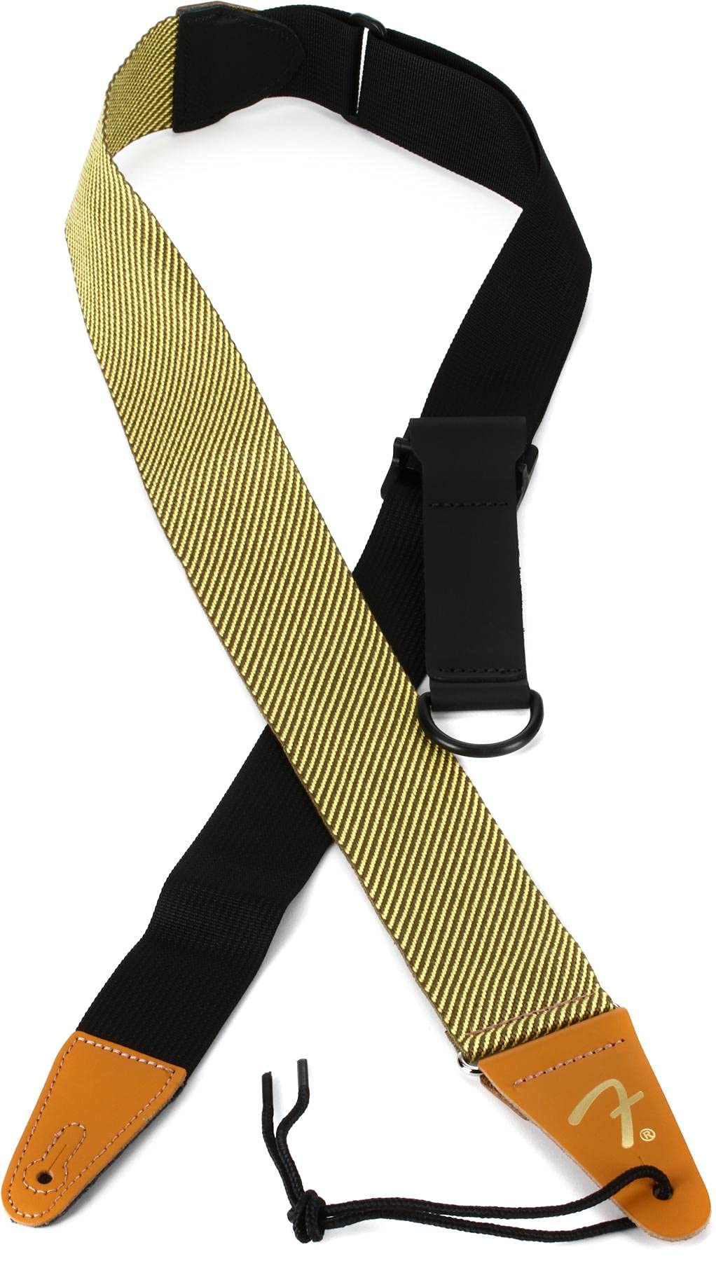 Fender® »RIGHT HEIGHT™ RAYON TWEED STRAP «Correa de tweed con función de una mano para guitarra, ancho 5 cm, color: natural