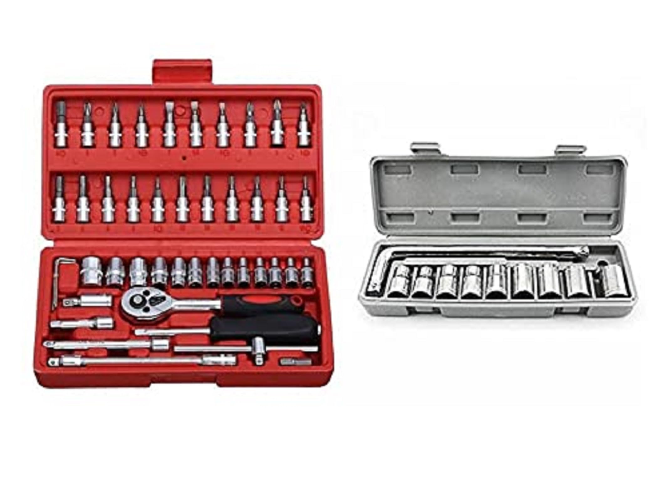 SNE 46 in 1 Pcs Tool Kit & Screwdriver and Socket Set Multi Purpose Combination Tool Case Precision Socket Set With 10 in 1 Pcs Wrench Tool Kit (B09C3Q2J6K) Amazon Price History, Amazon Price Tracker