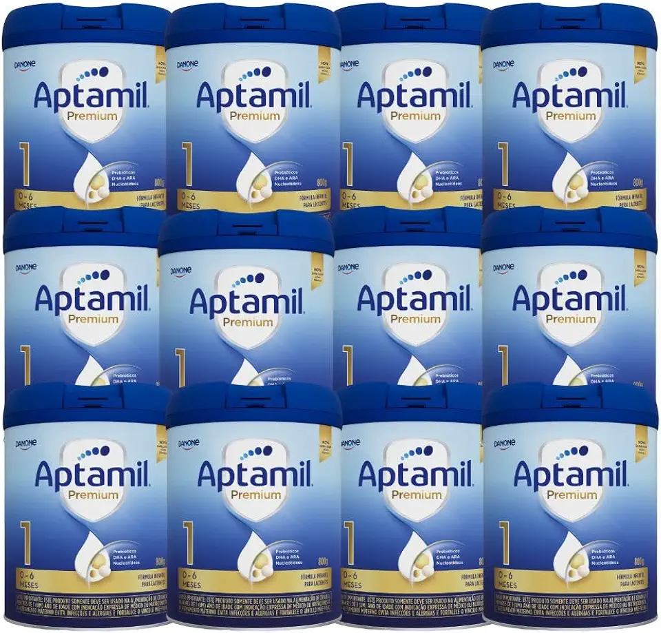 Fórmula Infantil Aptamil Premium 1 800g - Kit 12 latas