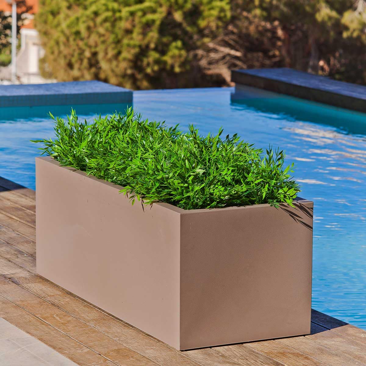 JARDINERA FIBRA 100CM X 35CM - .14 NEGRO
