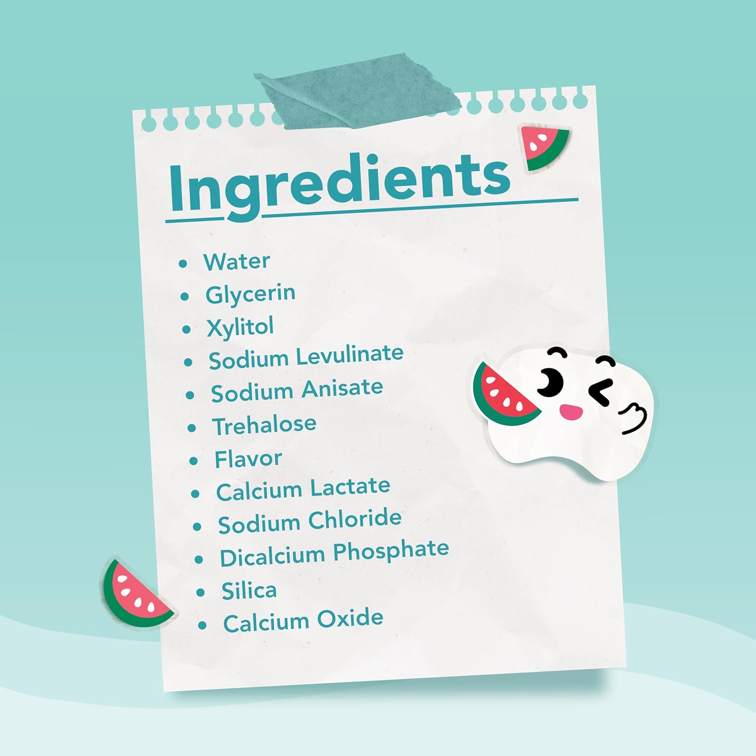 LAB52 Kids Oral Spray, Toothpaste Helper Fluoride Free, Xylitol Watermelon
