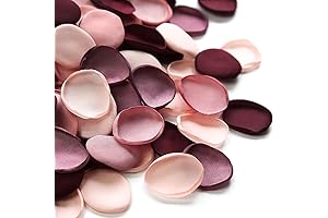 Floroom Realistic Burgundy Maroon Artificial Silk Rose Petals