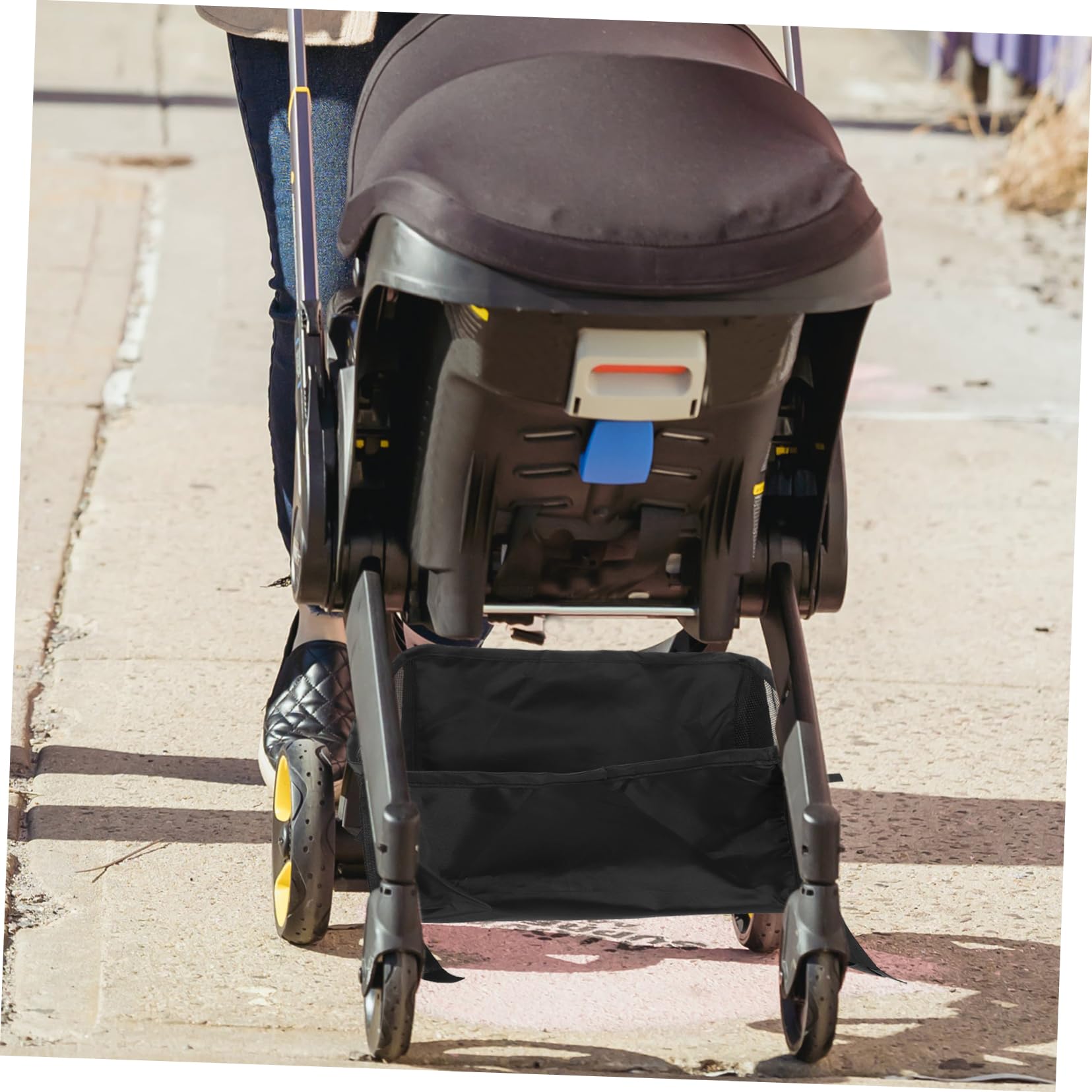 GARVALON Organizer Inferiore per Fondo del Passeggino Portabicchieri, Borsa Portaoggetti per Passeggini a Ombrello, per Pannolini e Piccoli Accessori Ragazzo Ragazza