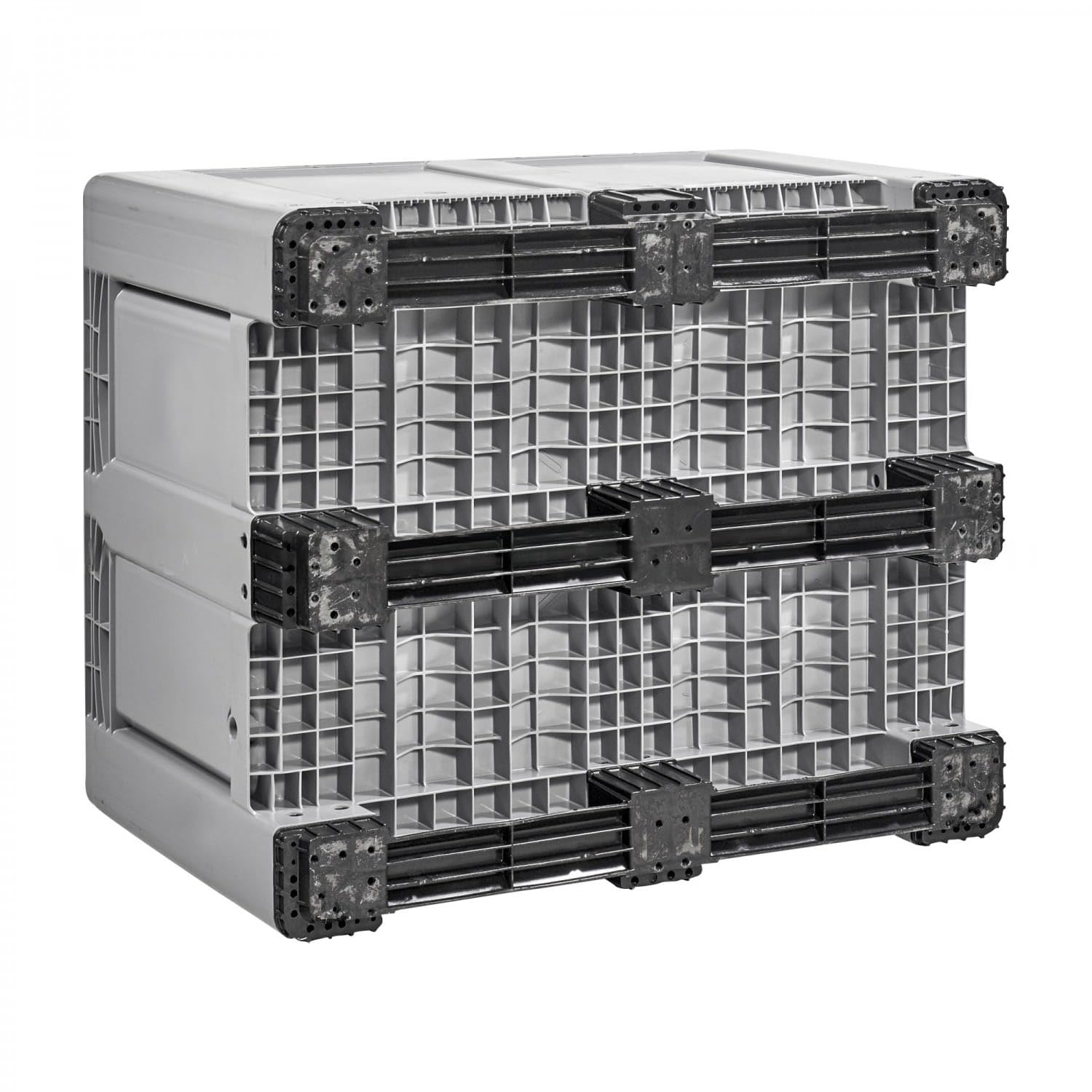 SSI Contenedor Industrial Big Box con 3 Patines 760(h)*1000 * 1200 mm.