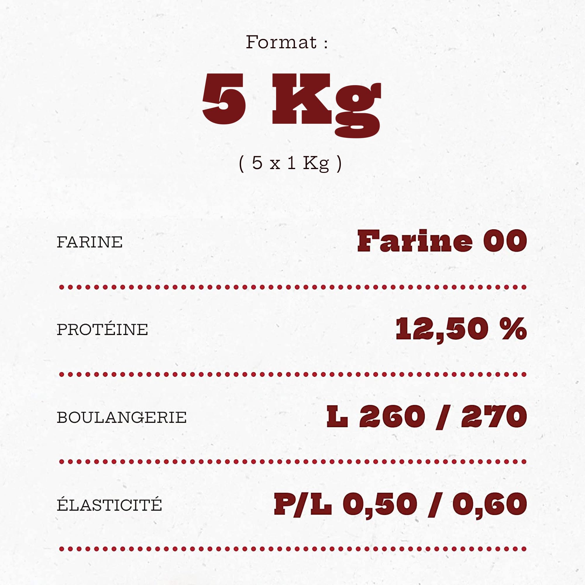 Colichef Farine Caputo Pizzeria Type 00-5 Kilos (pack 5 x 1 Kg) - La farine pizza N°1 en Italie 5.0 unité