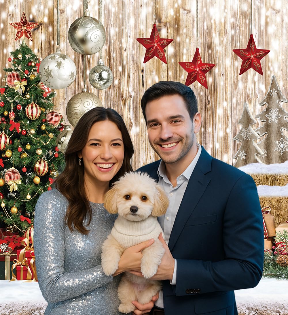 Amazon | Dudaacvt 5x7フィート クリスマス背景幕 写真撮影用