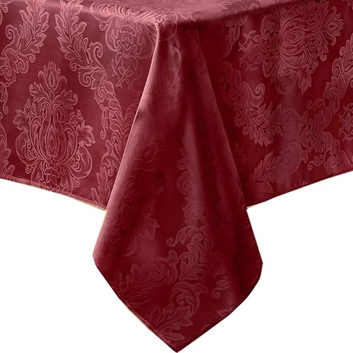 Newbridge Barcelona - Manteles de tela de damasco, no planchables, antimanchas