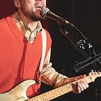 Vista 2 de Soporte para micrófono, abrazadera de cangrejo de micrófono con ajuste de cabeza de bola doble, soporte de micrófono de rosca de 1/4 a 5/8 pulgadas