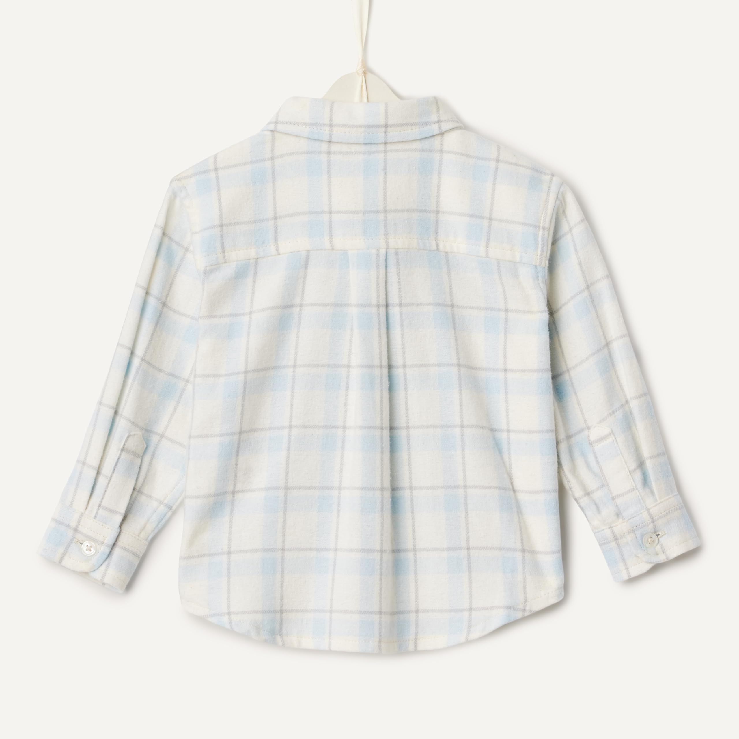 Amazon Essentials Unisex bebé Camisa de Franela de Cuadros con Botones