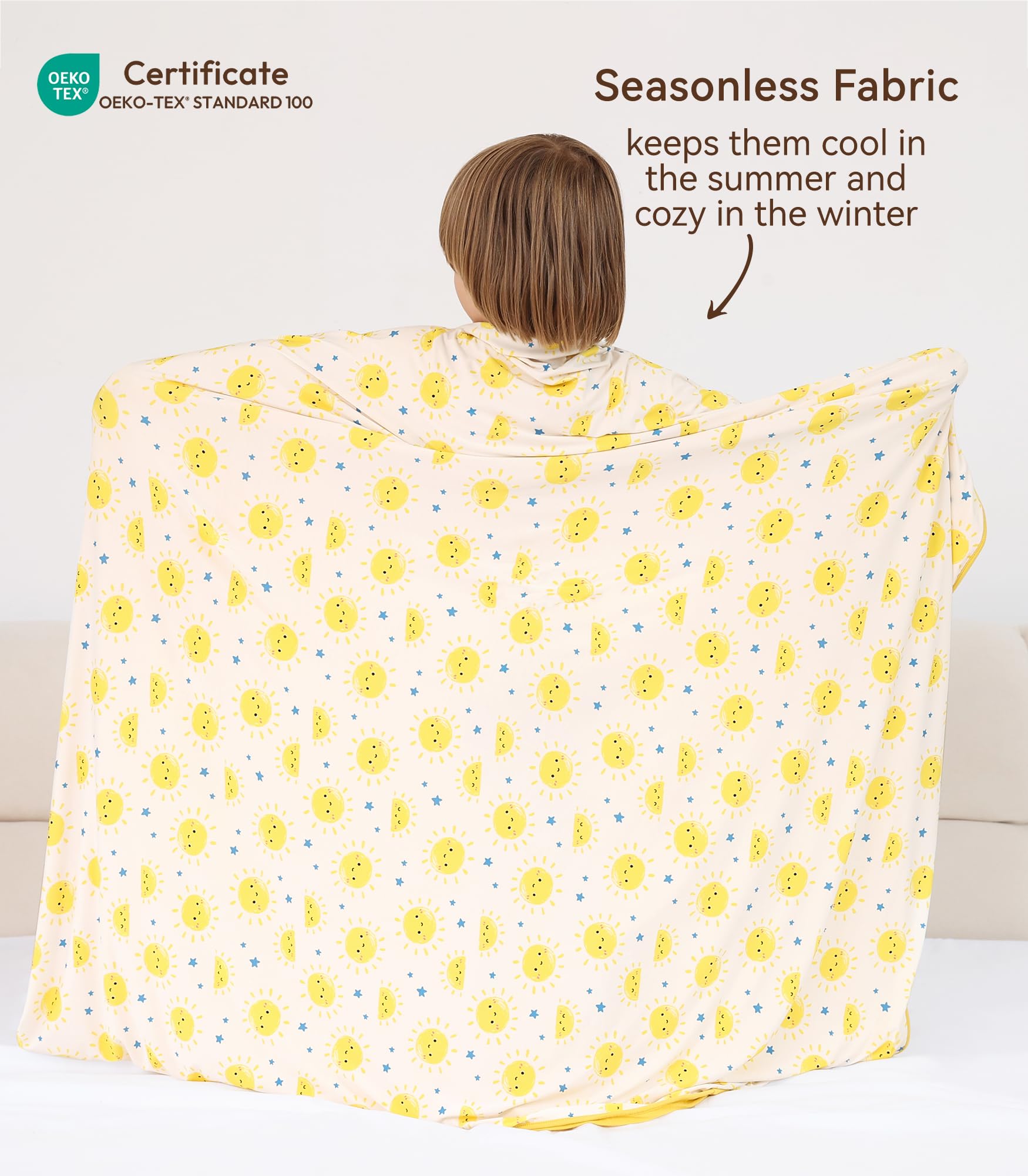 Manta de bebé de alta calidad, colcha elástica para niños, ropa de cama suave para cuna para recién nacidos y niños pequeños, manta de guardería para niños y niñas, viscosa hecha de bambú,