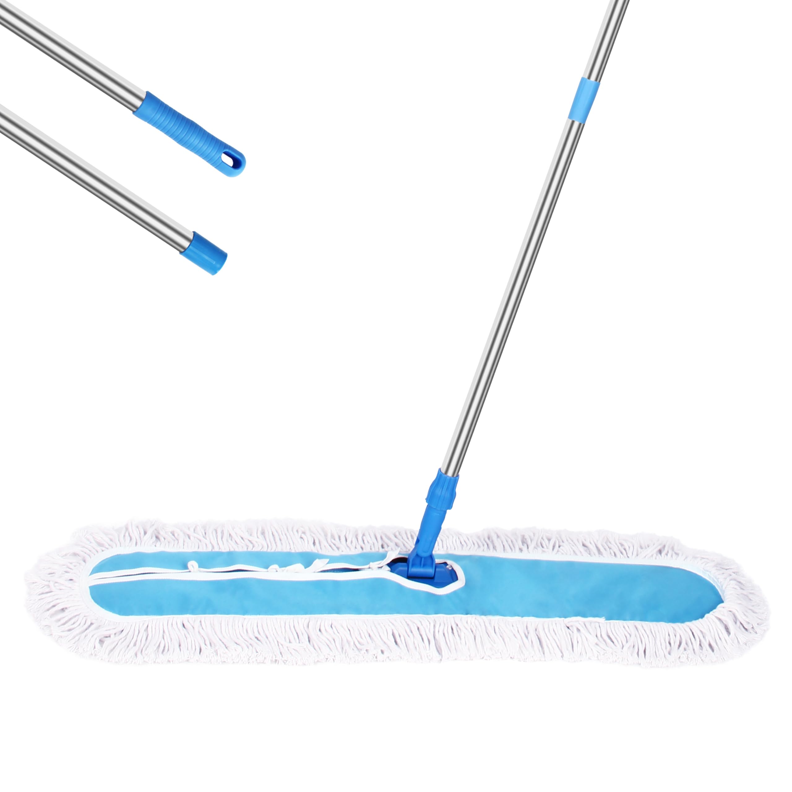 36" Commercial Dust Mop, MEIBEI Dust Floor Mop with Cotton mop Head, Dust Mop for Hardwood Floors with Long Handle, Industrial Dust Mop for Factory, Shopping Mall, Garage, Company, Hotel (36*5 inch)