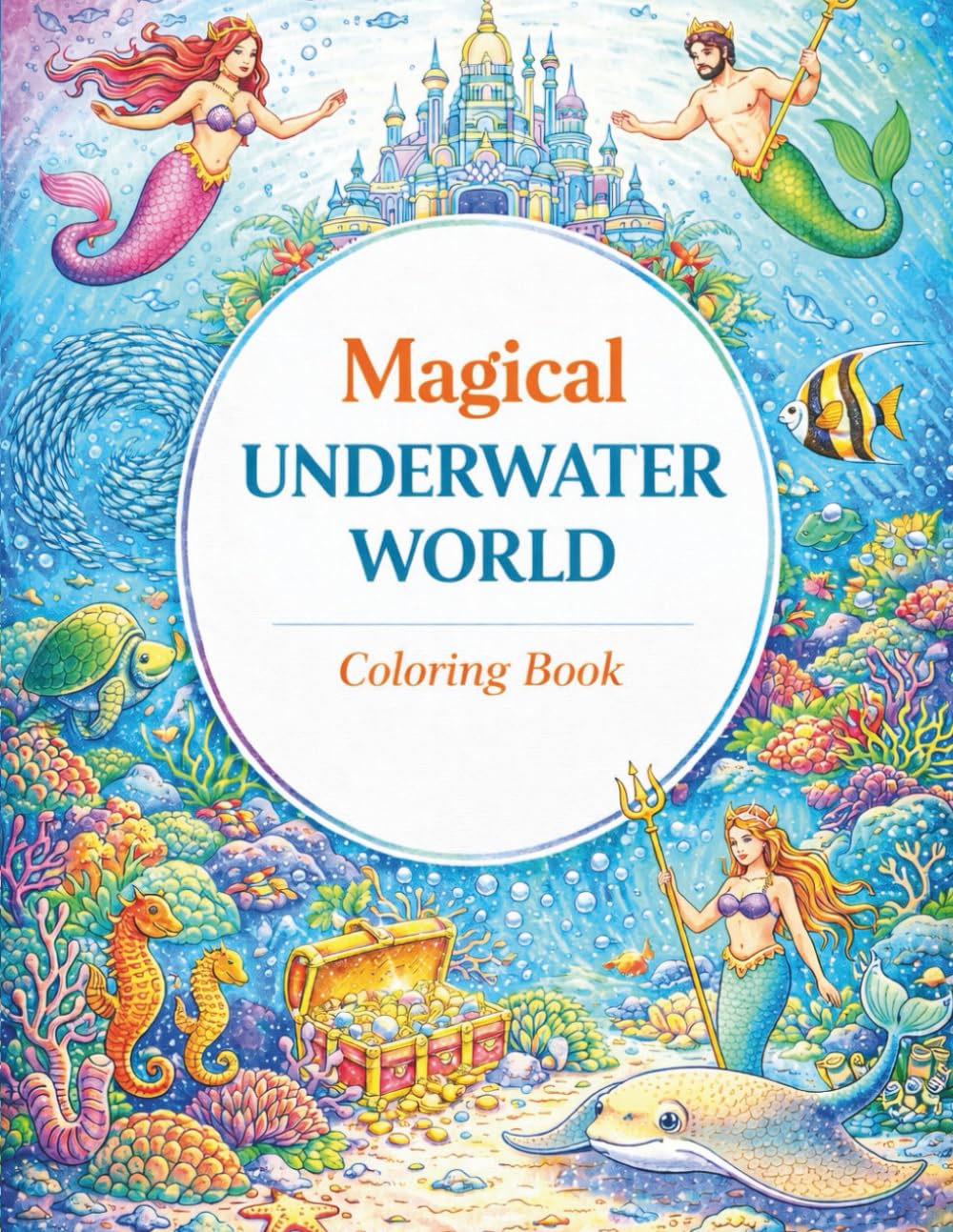 Magical Underwater World Coloring Book