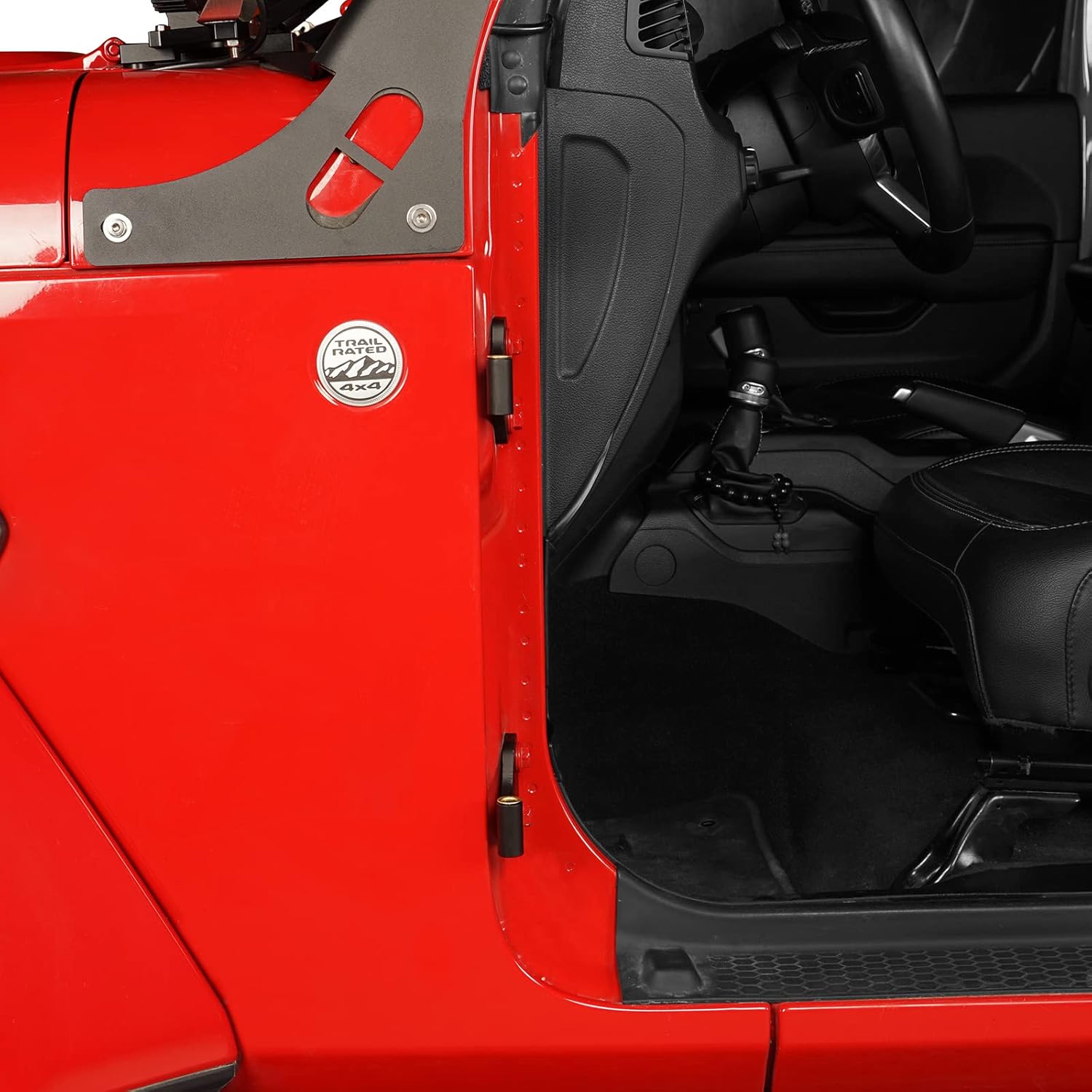 Hooke Road Body Door Hinge Set Compatible with Jeep Wrangler JL Unlimited 4-Door | Gladiator JT 2018-2024 (Set of 8 Hinges)