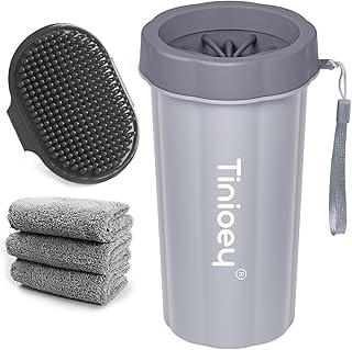 Tinioey® Pfotenreiniger für Große Hunde | Hundepfoten Reiniger | Inkl.3 Hundehandtücher | Hunde Pfotenreiniger | Hundezubehör | Größe L product image