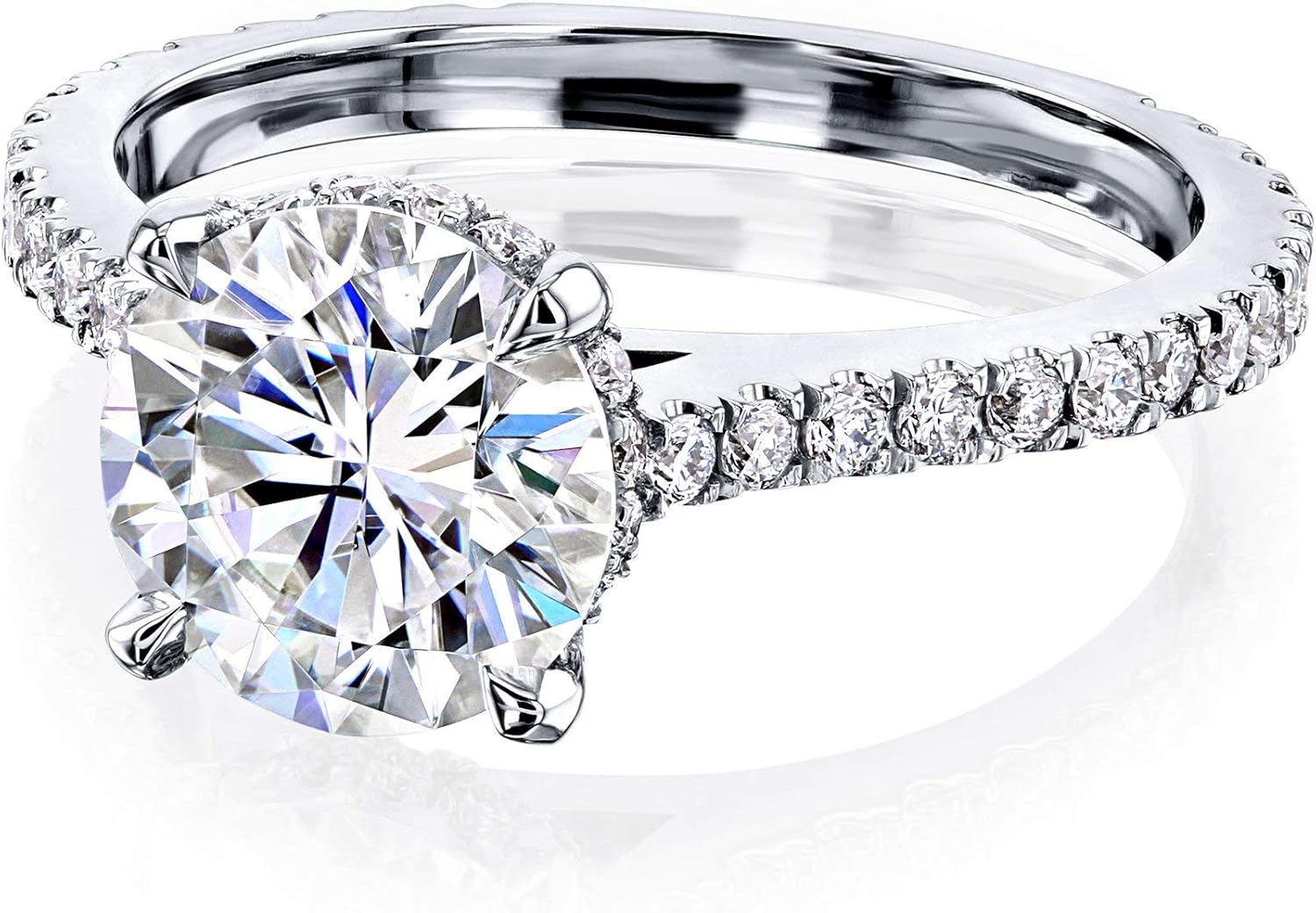 Kobelli 2ct Round Moissanite GH/VS Fancy Hidden Halo